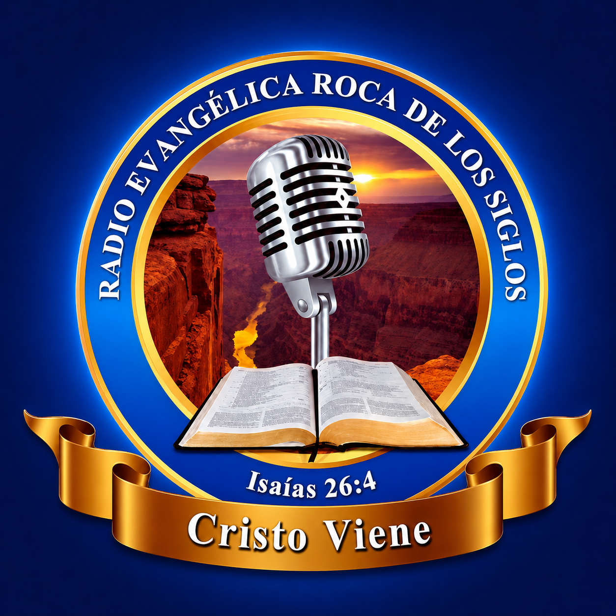 Logo Radio Evangélica Roca de los Siglos